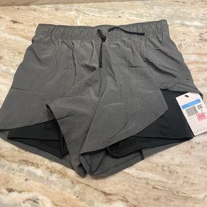 NWT Nike Women’s Training Shorts Size M Gray and Black